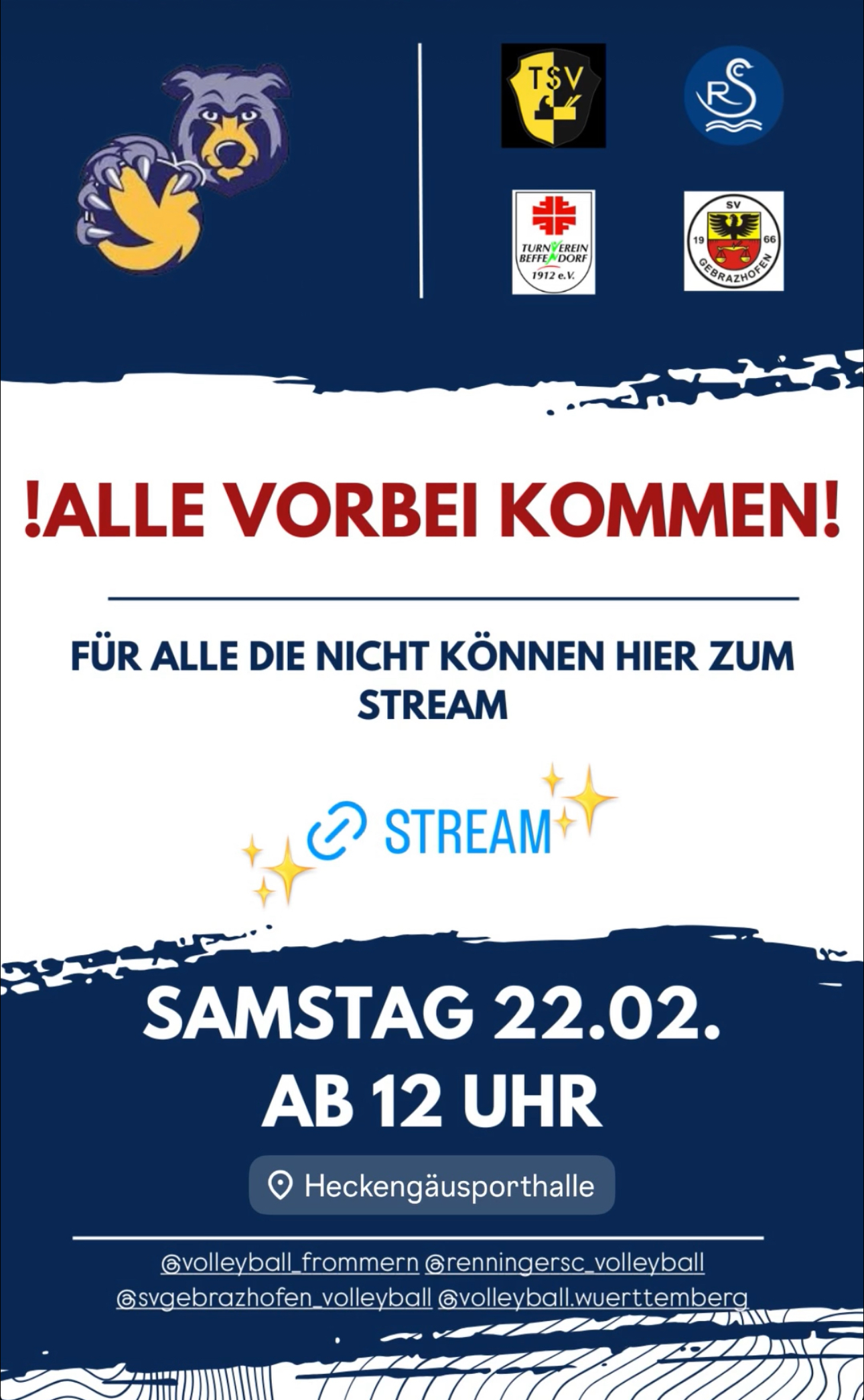 Blaubären TSV Flacht: Heimspieltag in Weissach