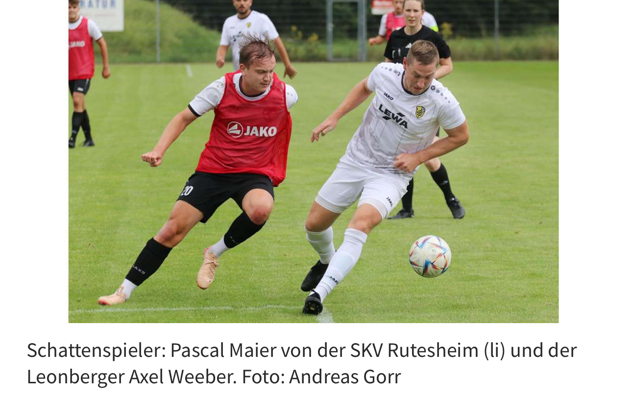 Die SKV Rutesheim bleibt ohne Sieg