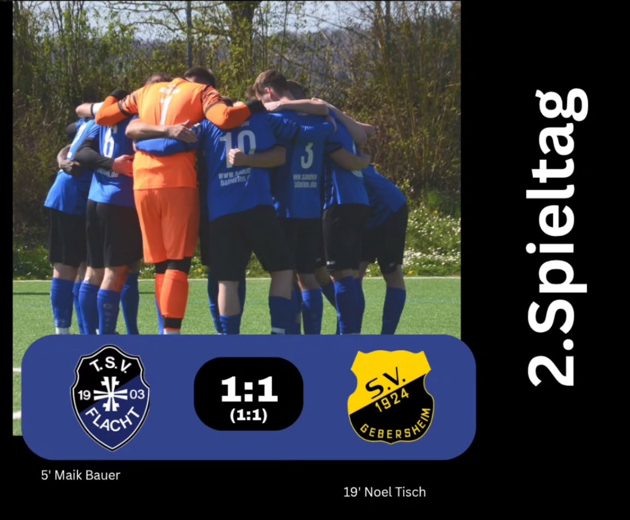 Rückblick auf unserem Pressewart Wopfi: TSV Flacht – SV Gebersheim 1:1  (1:1)