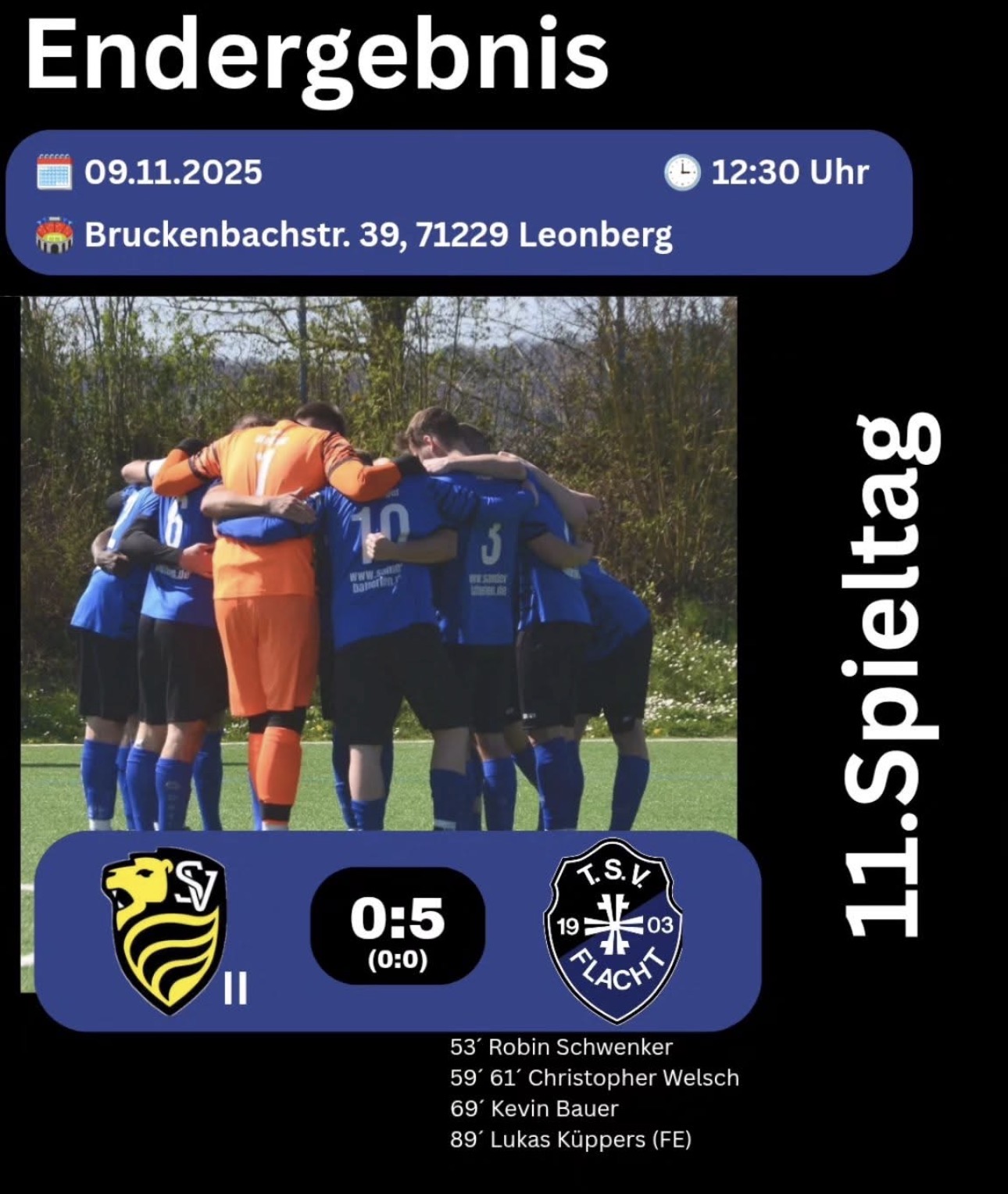 Leonberg/ Eltingen II gegen den TSV Flacht 0:5 (0:0)