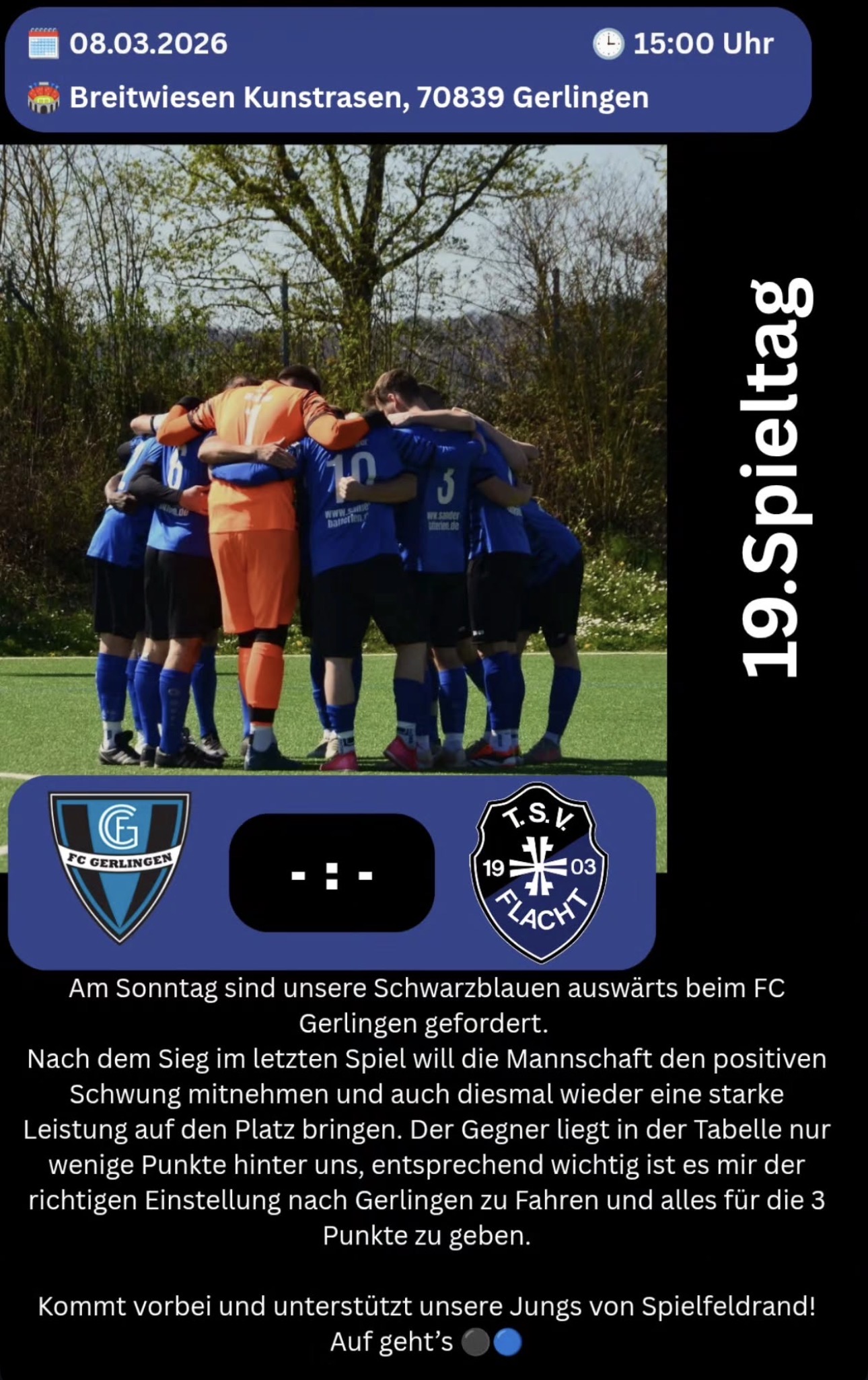 Auswärtsspiel in Gerlingen