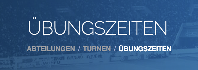 Turnzeiten 2023-2024 Abteilung Kinderturnen