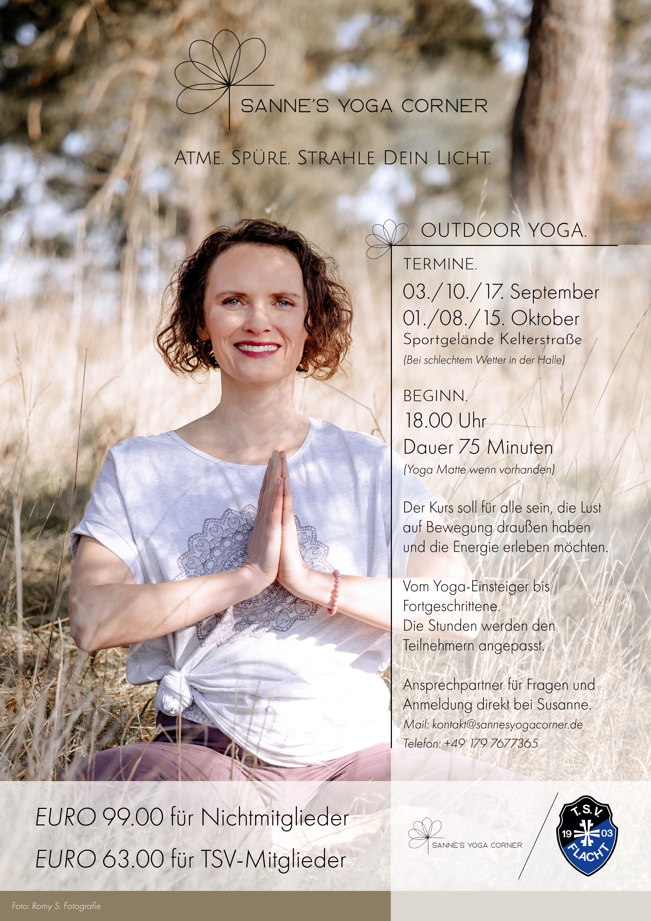 NEU: OUTDOOR YOGA - JETZT ANMELDEN!