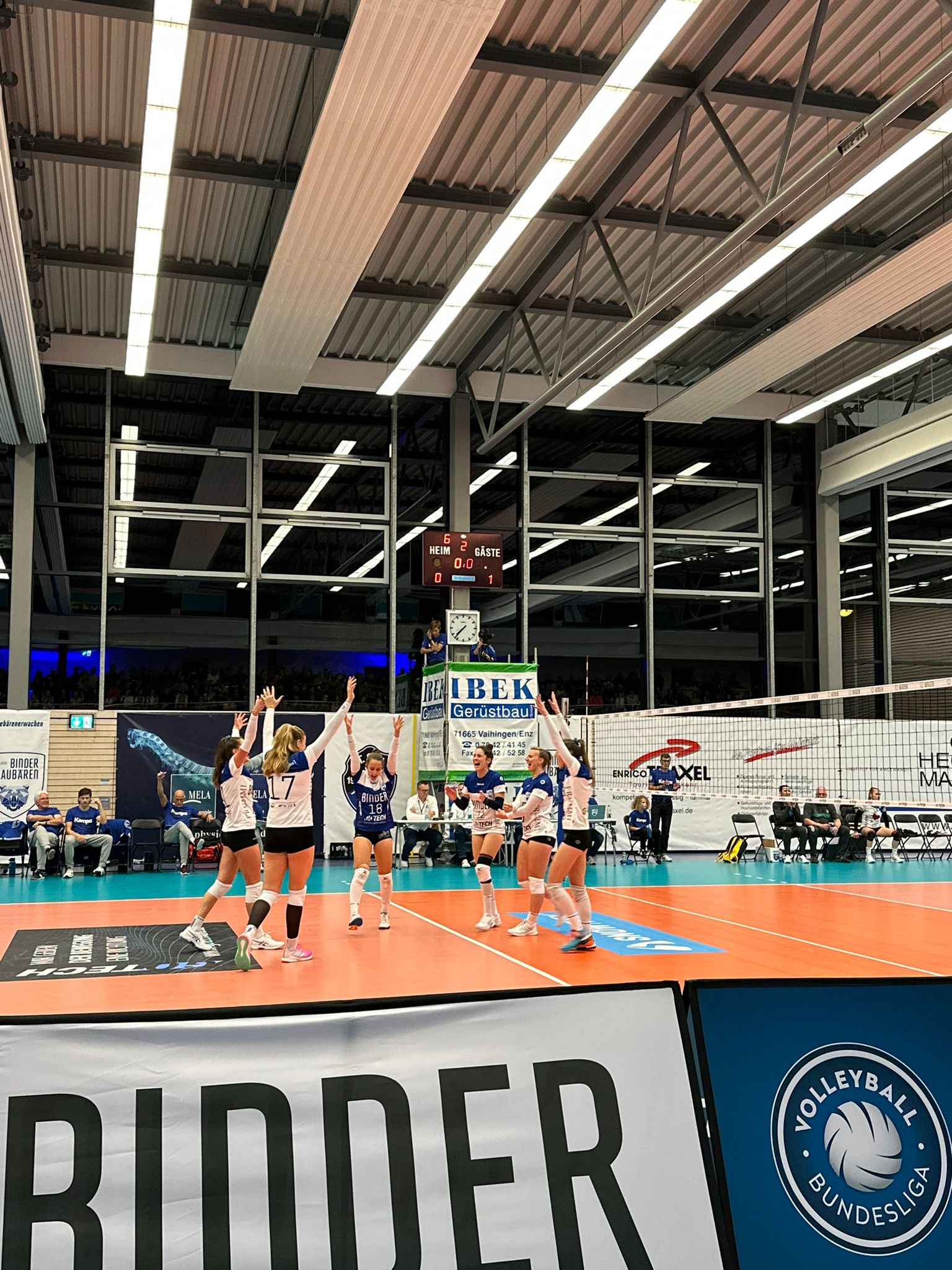 SPIELBERICHT Binder Blaubären Flacht vs. Skurios Volleys Borken