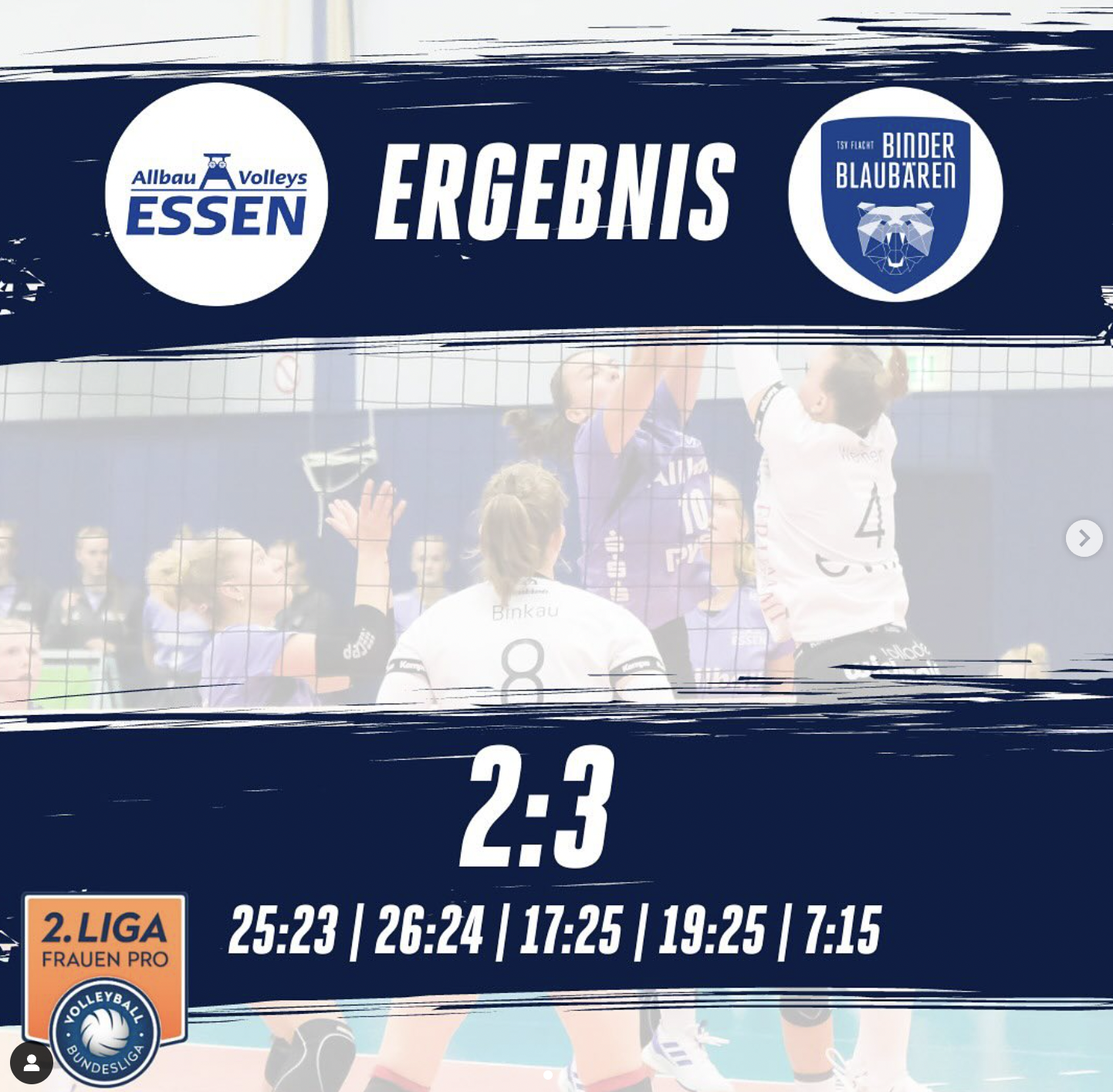 Allbau Volleys Essen vs Binder Blaubären TSV Flacht