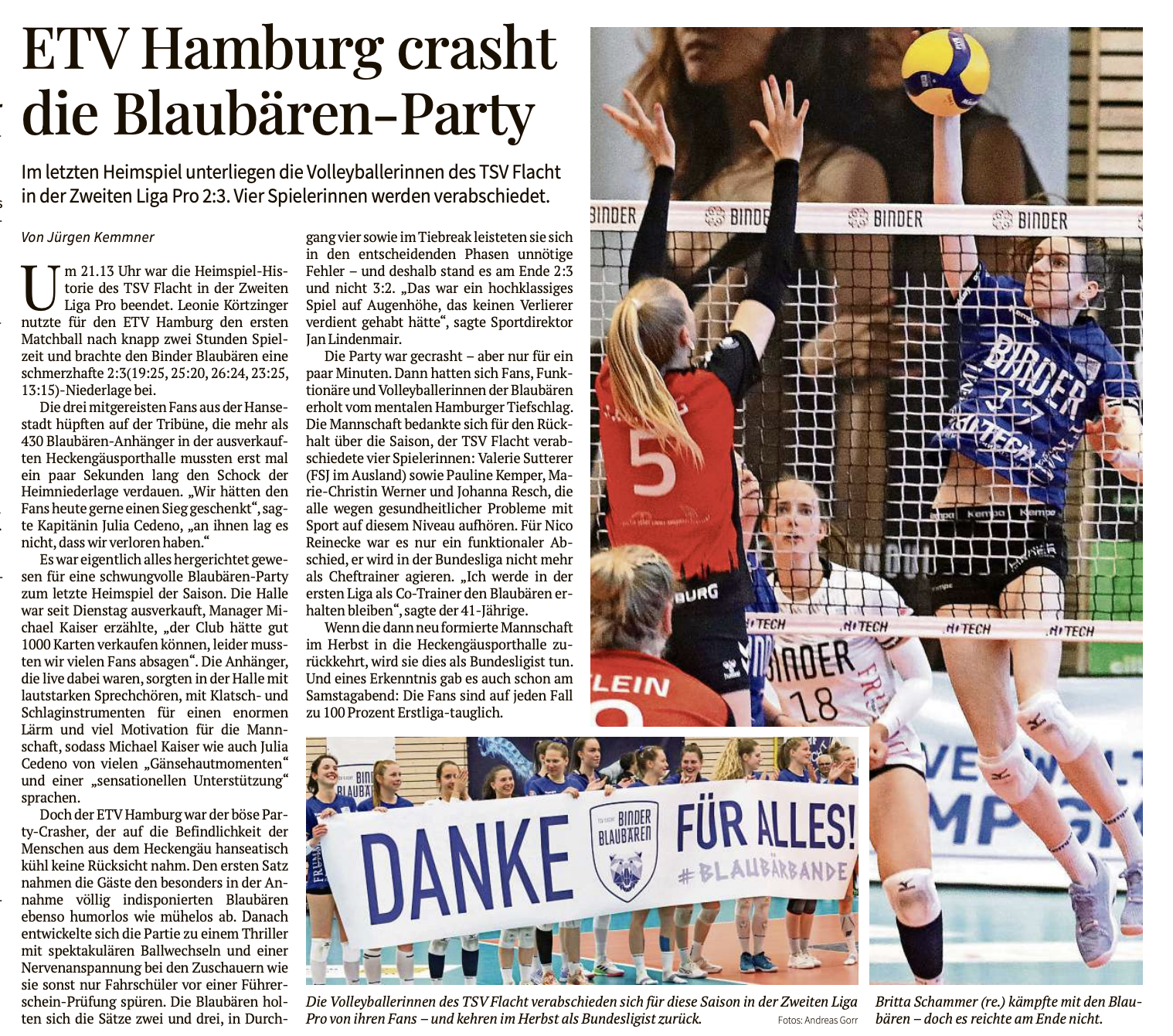 Bericht der Leonberger Kreiszeitung vom 14.04.2025 - von Jürgen Kemmner