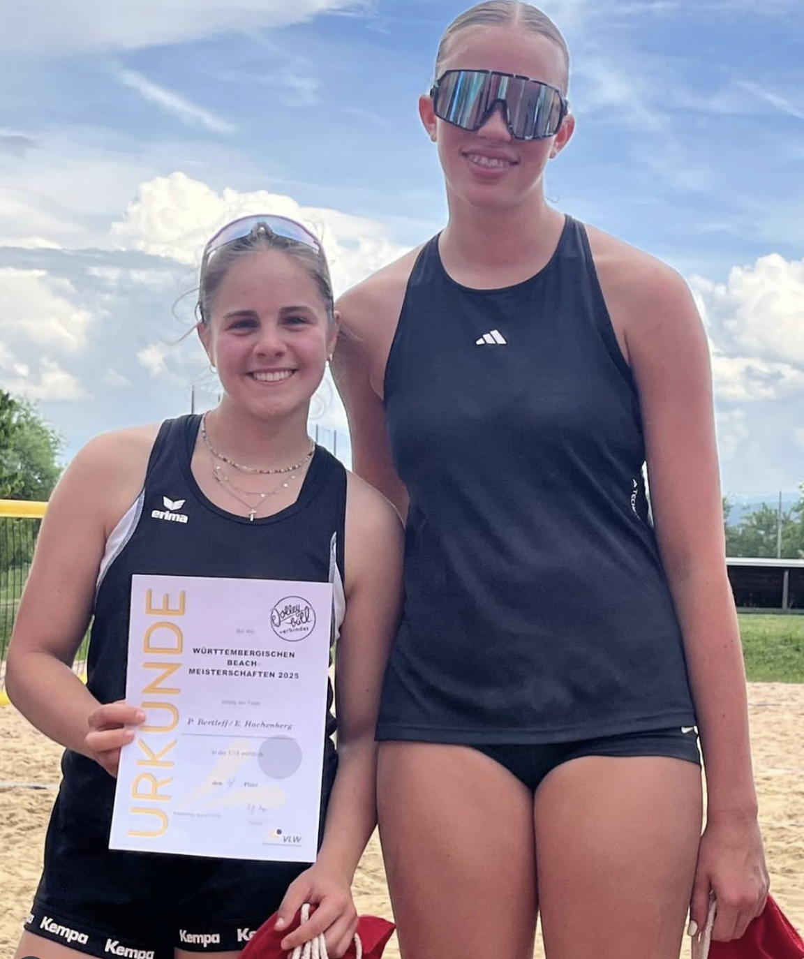  4. Platz bei Württembergische Beachvolleyball Meisterschaft U18 