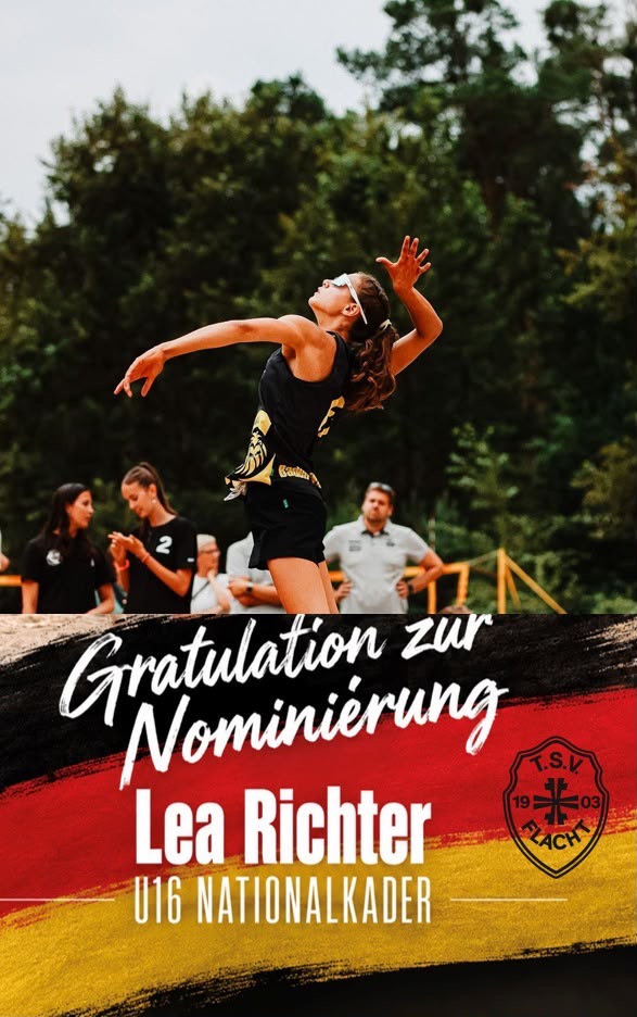 Lea Richter für die DVV-Nachwuchs-Nationalmannschaft nominiert! 