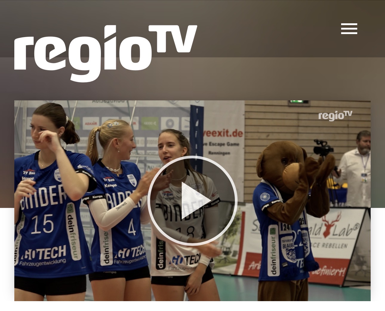 RegioTV: Binder Blaubären Flacht warten weiter auf den ersten Satzgewinn