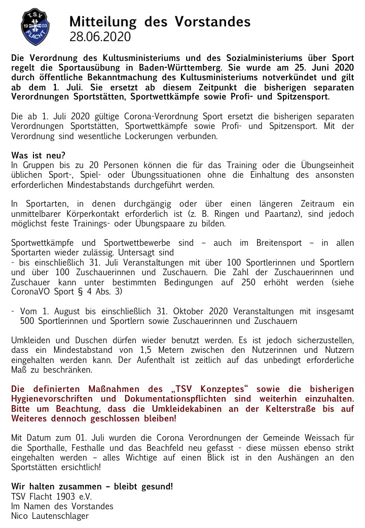 2020 06 28 Mitteilung des Vorstands Corona.1
